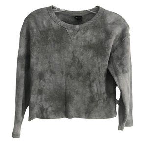 Girl's Art Class Waffle Boxy Long Sleeve T-Shirt Size Med 7/8 Gray
